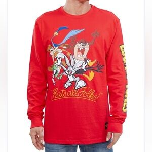 Freeze Max That’s All Folks Looney Tunes Long Sleeve Tee Size M